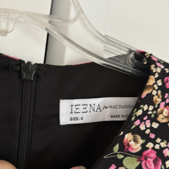 leena for Mac Duggal Floral Long Sleeve A-Line Gown - Picture 7 of 9